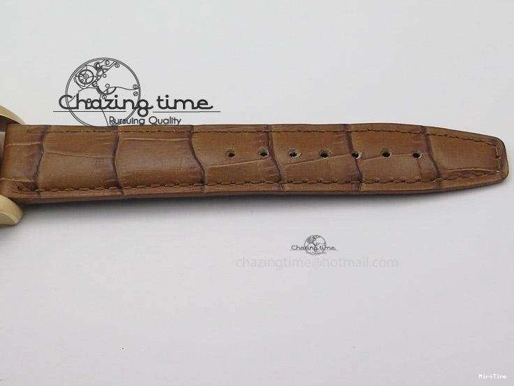 MIROTIME 0131 Youthful Pilot Chrono RG 3878 Gray Dial on Light Brown Leather Strap A 7394